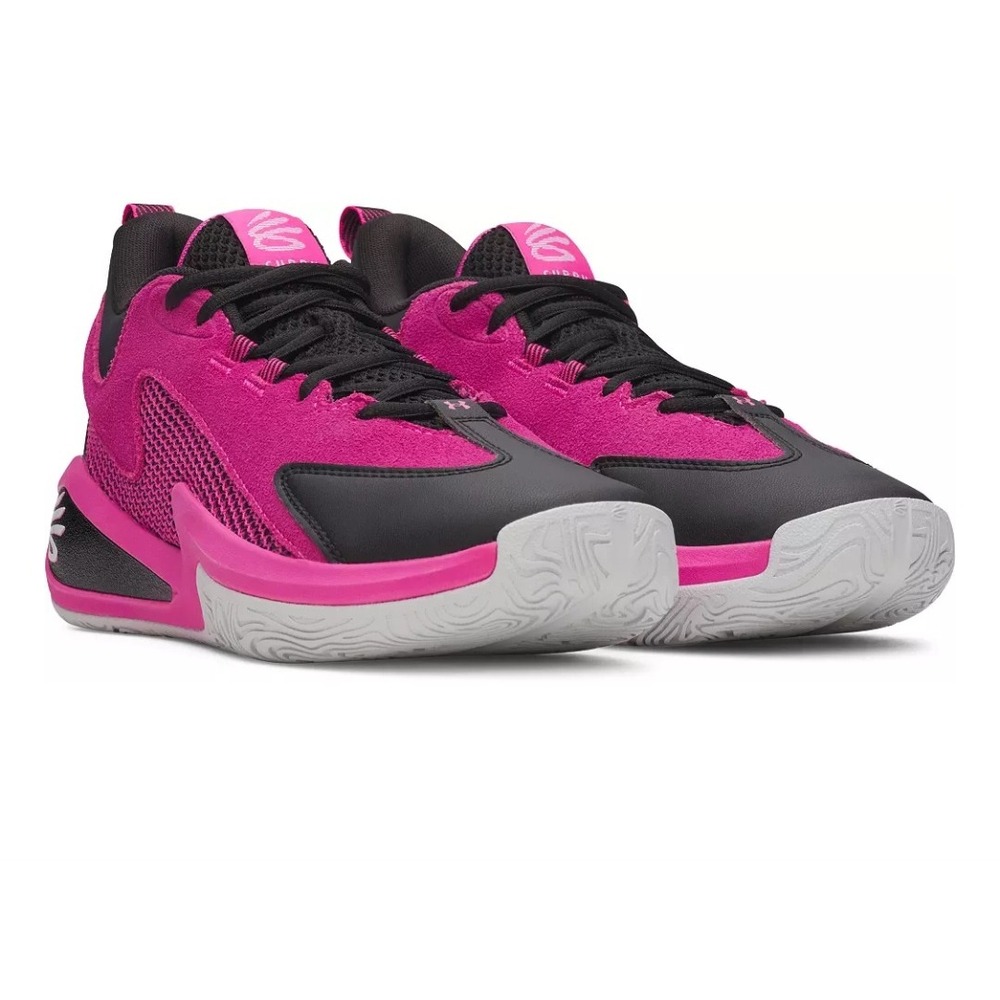 Under Armour Curry 3Z5 Suede Basketball Shoes Pink Black M 9.5/W 11 6000750-652